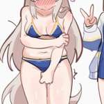 【ウマ娘】ムチムチ水着なオグリは本当にセクシーだからダメのサムネイル画像
