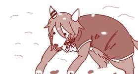 【ウマ娘】寒波で寒さに負けた日の忠犬と久々のミラ吸いダンツのサムネイル画像