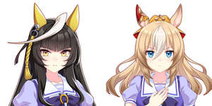 【ウマ娘】直線バカと騎士バカのコンビリアルな友達感あって良いよねのサムネイル画像