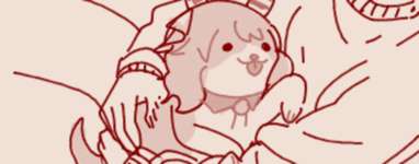 【ウマ娘】ごすの膝の上で今年の終わりが近い事を感じる忠犬のサムネイル画像