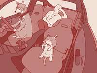 【ウマ娘】連休にご機嫌なドライブと洒落込む忠犬ミラ公と運転手ケイドッグのサムネイル画像