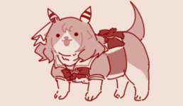 【ウマ娘】今日だけミラ子の代わりに登校する忠犬ミラ公とワンツのサムネイル画像