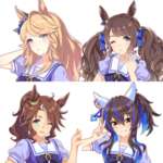 【ウマ娘】ウマ娘っていろんなギャル居るよねのサムネイル画像