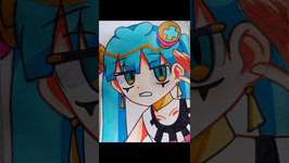 how I draw Miku Hatsune Tutorial#newtrend #歌ってみた #ウマ娘プリティーダービー#hatsunemiku#howtodraw#animeのサムネイル画像
