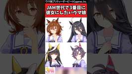 【ウマ娘反応集】JAM世代で3番目に彼女にしたいウマ娘に対するみんなの反応集のサムネイル画像