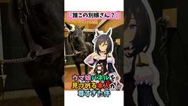 『誰この別嬪さん？』ウマ娘パネルを見つめる本人が尊すぎた件#競馬 #horseのサムネイル画像