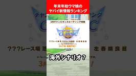 年末年始ウマ娘ヤバい新情報ランキング #ウマ娘のサムネイル画像