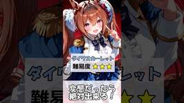 【Let’sピタ止め‼】ダイワスカーレット（ウマ娘）Daiwa Scarlet /PerfectPauseChallengeのサムネイル画像