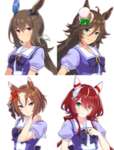 【ウマ娘】好きなキャラソンの4人貼るのサムネイル画像